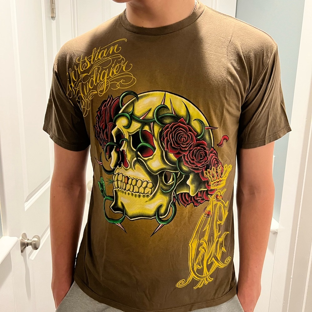 Christian Audigier vintage mens T-shirt